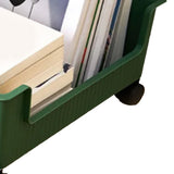 Plastic Book Storage Box Pulley Design Easy To Move Large Capacity Classroom Organizing Bins for V1294-YM0901-3117230131912