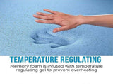 Single 25cm Gel Memory Foam Mattress Dual-Layered Comfort with CertiPUR-US Certified Foam V63-821921