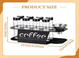 Coffee Bean Storage Containers - 8-pack Glass Jars for Storing Coffee Beans - Transparent Storage V1259-DP01-BO-453