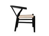 Levede 2x Dining Chairs Wooden Hans Black CH1041-2-BK