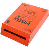 Retro Style Wall Mount Mailbox Iron Post Box with Durable Orange Finish V1369-AZ3-W-24980