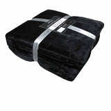 Jenny Mclean 300GSM Douce Super Soft Plush Blanket 220 x 240 cm Black V442-RAN-BLANKET-300GSMDOUCE-BLACK-RE