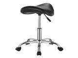 Saddle Rolling Stool, PU Leather Rolling Stool with Wheels, 360&deg Swivel Drafting Stool with V952-MADHSJSMADWK1IEB9V0
