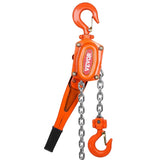 Manual Lever Chain Hoist, 1-1/2 Ton 3300 lbs Capacity 10 FT Come Along, G80 Galvanized Carbon Steel V952-CGSBH112T10FTYOZ9V0