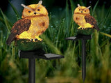 Garden Solar LED Lights - Resin Owl Figure Outdoor Decor,Waterproof Owl Garden Stake Lights for V1369-AZ3-W-22239