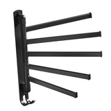 Swivel Towel Racks Stainless Steel Punch Free Wall Mount 5 Arms Rotation Towel Hanger Holder for V1294-YM0901-3112230052411