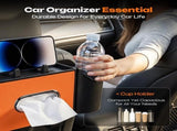 4-in-1 Car Backseat Organizer Cup Holder, 2026 Upgraded Multifunctional Car Back Seat Organizer V1258-DP02-F-839