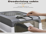 Pink Large Enclosed Cat Litter Box with Drawer and Scoop-Odor Control, Removable Tray, Easy Clean V888-ELOSUNG10172
