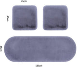 Plush Car Seat Cover - Soft, Warm and Fluffy Faux Rabbit Fur Seat Covers - Front and Back Seat V1188-ZXY-131-407