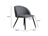 Levede 2x Dining Chairs Kitchen Cafe Black and White CH1037-2-HS