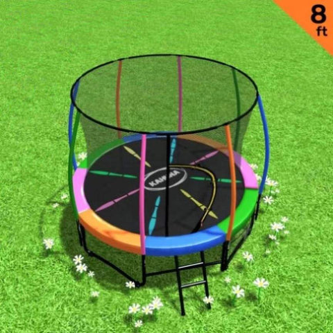 Kahuna Rainbow 8 ft Trampoline TRA-KAH-08-RB