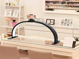Desk Lamp - Manicure Lamp - Nail Technician Desk Lamp - Half-Moon Lamp - Large LED Tech Table Lamp V1188-MS-313-0348