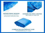 Heavy-Duty Blue Rectangular Pool Water Resistant PE Swimming Pool Portable Protective V1294-YM0901-H39263-13FT