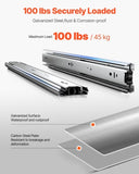 Drawer Cabinet Slides Side Mount 22 inch 10 Pairs 100 LB Load Replacement V952-CZCJCTDG100LW77EDV0