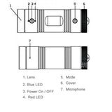 Full Hd 1080P Action Camera With 120 Degree Wide Angle Lens - Tf Card Support PRL-7020-VS-S