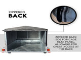 6X4 Box Trailer Cage Canvas Cover Universal Waterproof Rip Resistant 3ft V379-TCC6X4X900