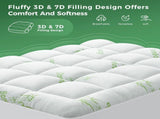 800GSM Mattress Topper Viscose Derived from Bamboo, Thick Pillowtop Fitted Mattress Cover with 45cm V1317-TOP-AUK-CL-LV