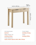 VEVOR Small Desk with Drawer Kids Desk for Bedroom Simple Study Table Light Wood V952-ETBMSZZFXXCWEQAXB001V0