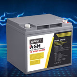 Giantz AGM Battery 12V 60Ah Deep Cycle Box Portable Solar Caravan Camping BATTERY-C-AGM-60