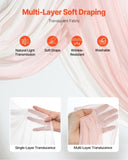 VEVOR Artificial Wedding Arch Flowers Kit Pink With 2 Pcs Flowers 2 Pcs Drapes V952-HLGMHTJ4JTFSPCKX4V0