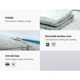 Giselle Bedding Memory Foam Mattress Topper 7-Zone 8cm King MATTRESS-TOP-7Z-8-BL-K