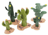 5-Piece Mini Artificial Cactus Set for Sandbox Landscape Model Decoration Ornament V1192-AZ-W-32480