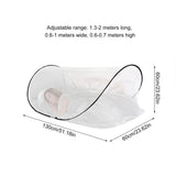 Foldable Portable Mosquito Net for Camping & Travel Outdoor Picnic Bug Protection 1.3m x 0.6-1m V1366-AZ2-W-11665