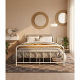 Artiss Bed Frame Metal Bed Frame LEO - Double MBED-C-LEO-D-WH