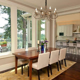 Rustic Chandeliers, 8-Light , French Country ,Vintage Iron V178-21981