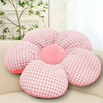 SOGA 2X Pink Flower Cushion Shaped for Floor and Sitting Throw Pillow SCUSHION098X2