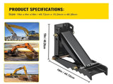 45.7 cm Backhoe Thumb, 12 mm Teeth Thickness Heavy Duty Excavator Thumb, Black Steel Weld On Thumb V952-FCMZ18INCBH12MM01V0