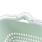 Vegetable Draining Basket Double Layered Plastic Food Fruit Bowl and Strainer Set for Kitchen V1294-YM0901-3117230354211