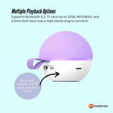 Mini Karaoke Machine - 2x Wireless Microphones Portable Bluetooth Speaker Purple V238-SUPDZ-41169084514384