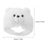 White Bear Headwear Cozy Funny Hats for Themed Photography and Events V1369-AZ3-W-19277