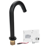 G1/2 Black Sensor Faucet Copper Vertical Intelligent Automatic Washbasin Tap Kitchen Sink Faucet V1294-YM0901-3112200134411