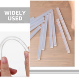 Hot Glue Sticks White Strong Adhesive for Office Use and DIY Crafts 100Pcs V1366-AZ2-W-12206