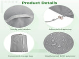 2PCS Lounge Chair wtith Storage Bag, 83.1" x 29.9" x 11.8" Waterproof Polyester Chaise Lounge V1369-AZ3-W-08840