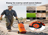 Industrial Concrete Sprayer with Wheeled Cart, 14L Stainless Steel Sprayer, Heavy Duty Tri-Poxy Pump V952-GYJBXGPWQ35GQUIZ8001V0