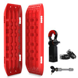 X-BULL Hitch Receiver 5T Recovery Receiver With 2PCS Recovery tracks Boards Gen2.0 Red V211-AU-ST001XBRK012