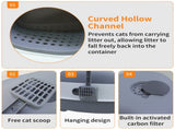 Leak-Proof Cat Littering Box V767-P-ZM1674-GY