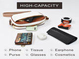 Cow White Brown Chic Quilted Crossbody Bag - Vintage PU Leather Shoulder Purse with Adjustable Strap V888-ELOSUNG33462