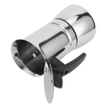Stainless Steel Moka Pot Portable Coffee Maker Brewing Coffee Machine for Home Office6 Cups 300ml V1294-YM0721-3118210098912