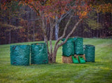 3-Pack 72 Gallon Yard Waste Bags, Reusable Heavy Duty Collapsible Garden Leaf Bags with Plastic V1258-DP02-C-232