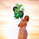 Weed Balloons Birthday Party Supplies Aluminum Foil Latex Balloon Weed Leaves Balloons Weed Party V1294-YM0523-10342041