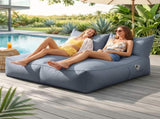 Artiss Outdoor Bean Bag Chair Cover 2 Seater Beanbag Lounge Sofacover Adults BD-COVER-LOUNGE-D-GR