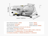 Meat Slicer 180W 250 mm Electric Deli Food Slicer for Meat Bread Cheese V952-DRQPJ180WBZDKGXJSV3