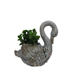 Swan Flowers Planter w Hole Plug 52cm V637-49481SWN