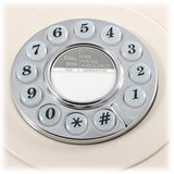 GPO 746 Retro Rotary Push Button Desk Phone Ivory Home Office V185-746PUSHIVORY