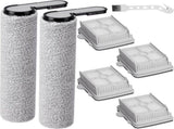 6 Pack 25 Roller Brushes and HEPA ilters Replacement Parts, Compatible with 25/25 ACE/25 ALT/25 V1259-DP01-F-440