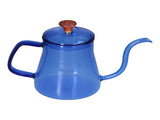 Long Spout Kettle Large Capacity Heat Resistant Easy to Clean Long Mouth Coffee PotBlue V1294-YM0714-3118210257914